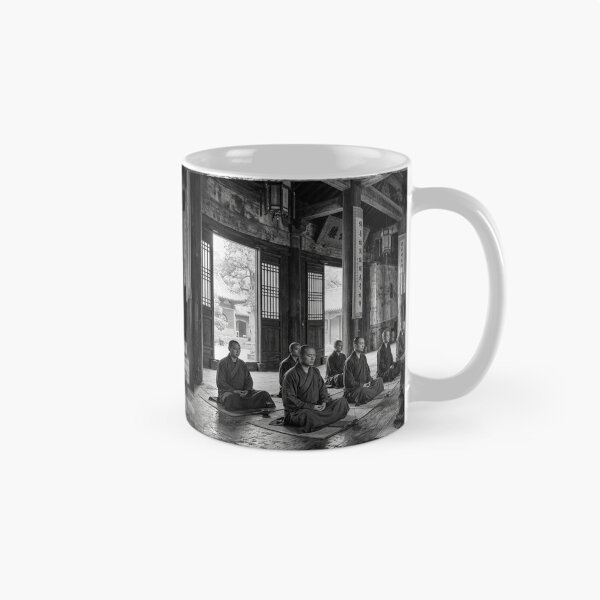 Item preview, Shaolin Monks Meditating in Traditional Temple Hall designed and sold by Solomon-Ent-144.