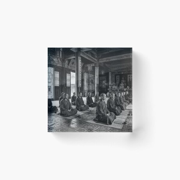Item preview, Shaolin Monks Meditating in Traditional Temple Hall designed and sold by Solomon-Ent-144.