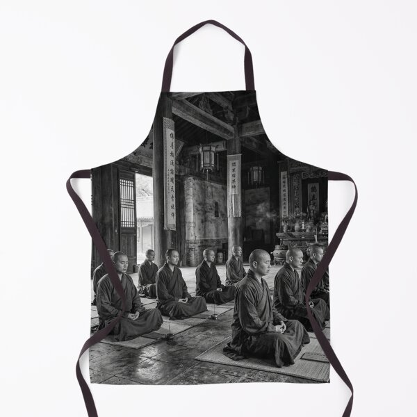 Item preview, Shaolin Monks Meditating in Traditional Temple Hall designed and sold by Solomon-Ent-144.