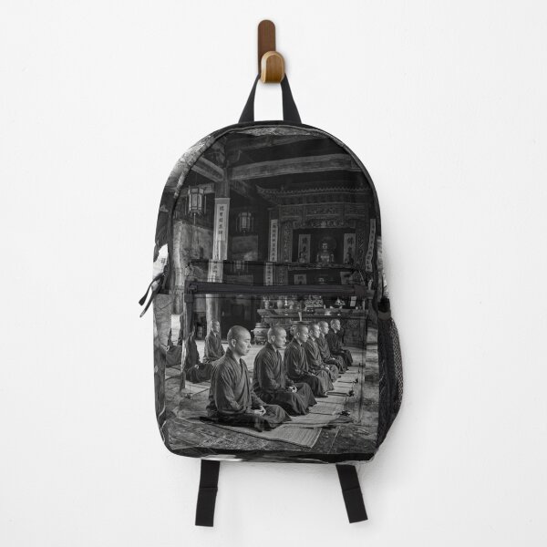 Item preview, Shaolin Monks Meditating in Traditional Temple Hall designed and sold by Solomon-Ent-144.