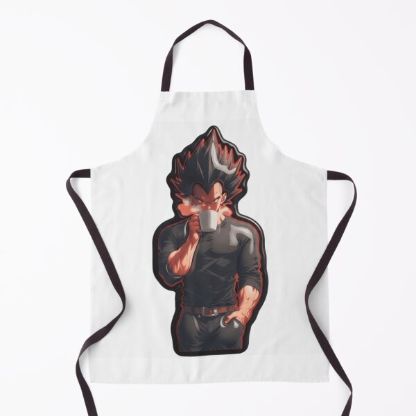 Item preview, Spiky Hair Anime Warrior Drinking Tea Funny Anime Art designed and sold by BlackSyeth.