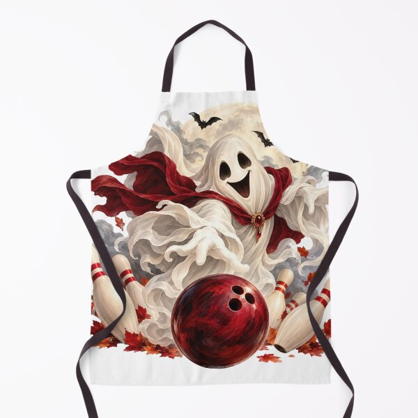 Item preview, Halloween Bowling Ghost – Spooky Bowling Night designed and sold by VikArt7.