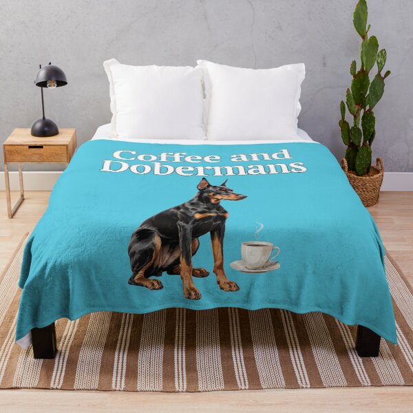 Item preview, Coffee and Dobermans Pet Dog Owner Art Design designed and sold by fantasticdesign.