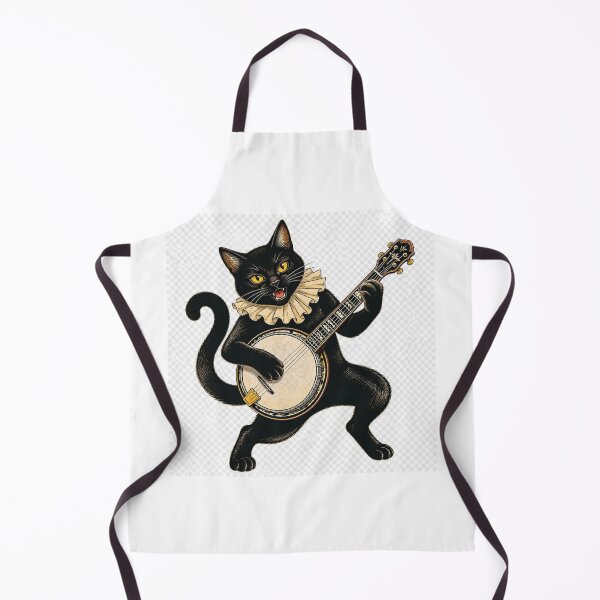 Item preview, Vintage Black Cat Banjo Musician designed and sold by JokerH.