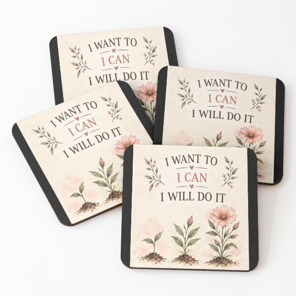 Item preview, I Want To, I Can, I Will Do It.  designed and sold by Dinasshop.