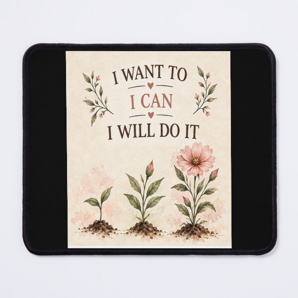 Item preview, I Want To, I Can, I Will Do It. designed and sold by Dinasshop.