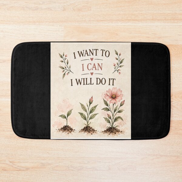 Item preview, I Want To, I Can, I Will Do It.  designed and sold by Dinasshop.