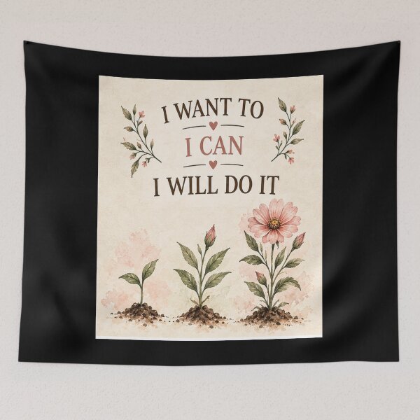 Item preview, I Want To, I Can, I Will Do It.  designed and sold by Dinasshop.