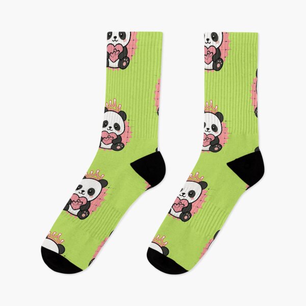 Item preview, Cute Queen Panda with Pink Heart Illustration designed and sold by Palette _Vibes.