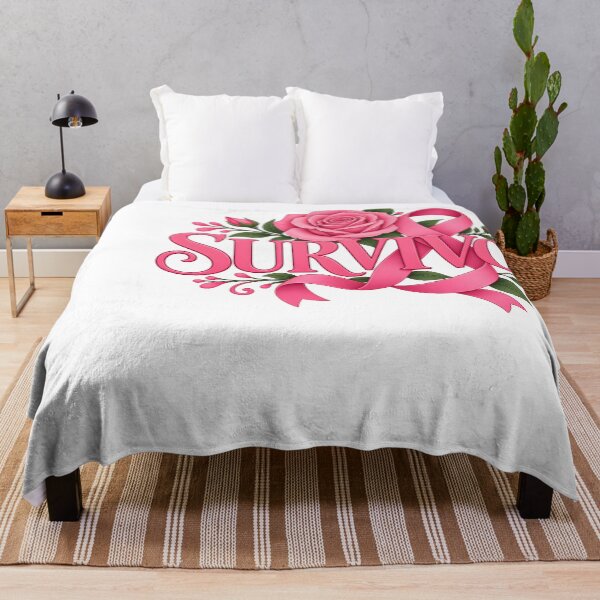 Item preview, Survivor Pink Ribbon Breast Cancer Floral designed and sold by UniversPlant | Blooming with Hope.