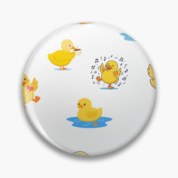 Item preview, Cute Yellow Duckling Daily Activities designed and sold by stickerbundle.