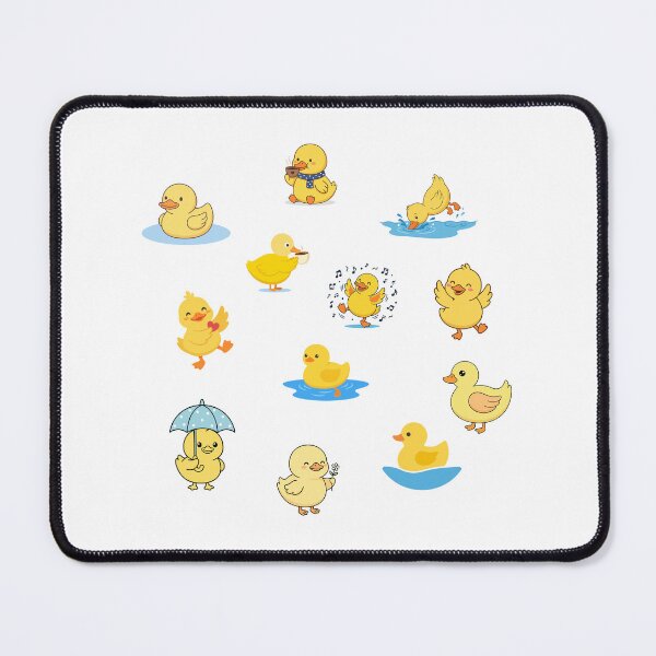 Item preview, Cute Yellow Duckling Daily Activities designed and sold by stickerbundle.
