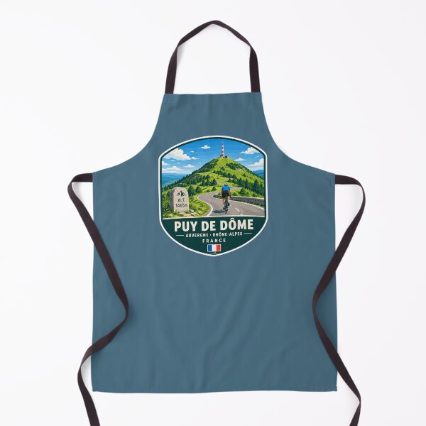Item preview, Puy de Dome Auvergne France Cycling Sticker TShirt 02 designed and sold by OuterShellUK.