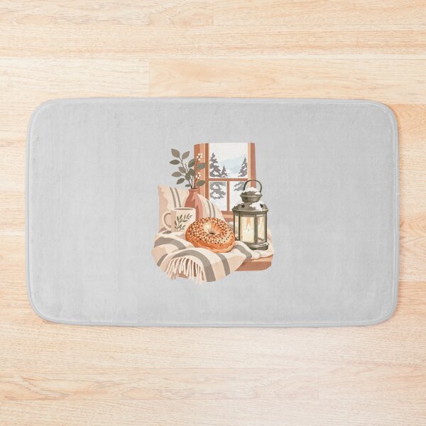 Item preview, Cozy Winter Window Still Life with Donut designed and sold by hattie's.