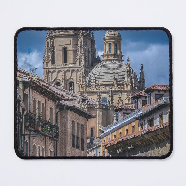 Item preview, Historic segovia cathedral towers surrounded by historic buildings designed and sold by DFLC Prints.
