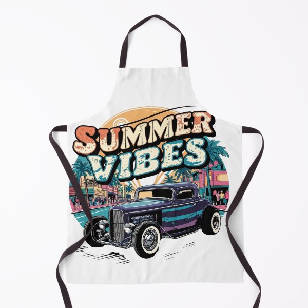 Item preview, Summer Vibes - Retro Hot Rod Classic Car Beach Town Art designed and sold by the wellness script.