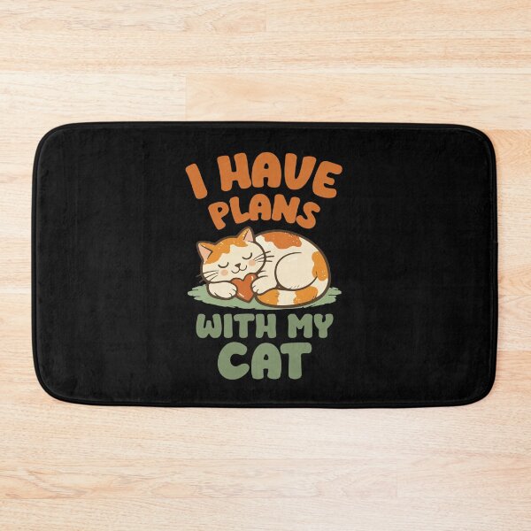 Item preview, Funny Cat Lover Quote | I Have Plans With My Cat | Cat Parent & Cozy Cat Humor designed and sold by stylishdzign.
