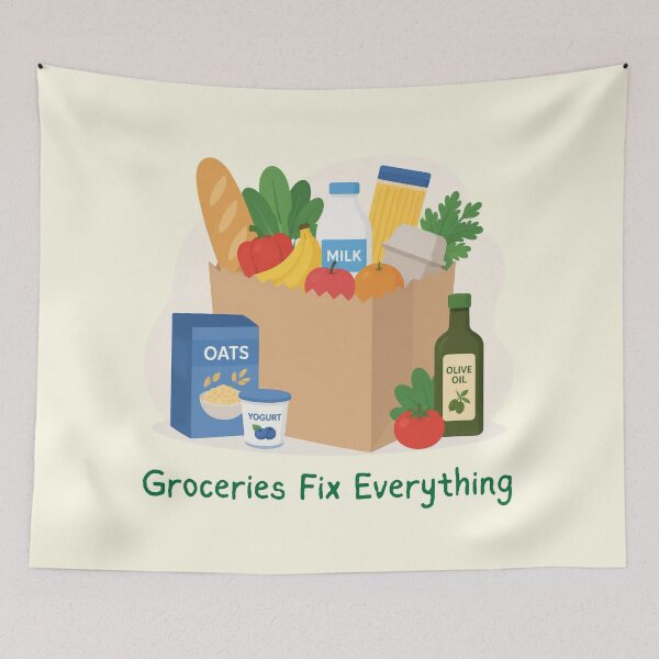 Item preview, Groceries Fix Everything designed and sold by fadilow.