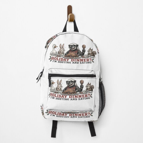 Item preview, Funny Honey Badger Holiday Dinner Christmas designed and sold by paintingnou.