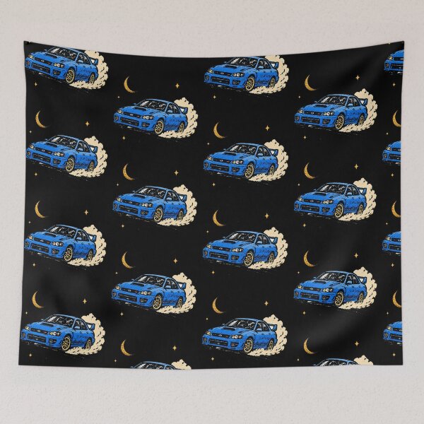 Item preview, blue car at night designed and sold by ADUO .