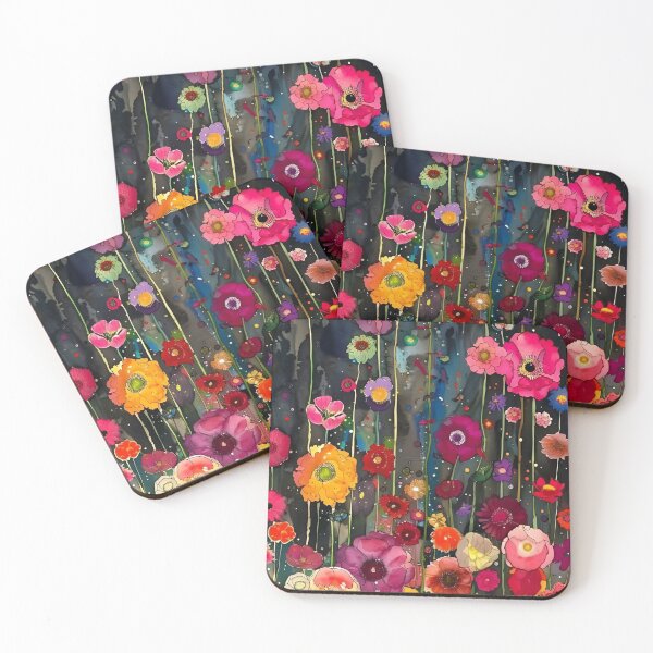 Item preview, Gustav Klimt Flower Garden Vivid Seamless Flowers Vintage Floral Patterns Digital Art Illustration designed and sold by Matt_Smith.