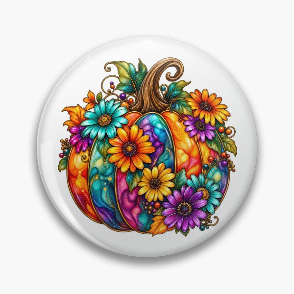 Item preview, Fall Pumpkin Bow – Boho Floral Autumn designed and sold by Rtcraftani.