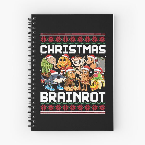 Item preview, Italian Brainrot Christmas Character Collage Design designed and sold by sheelaghgiombe.