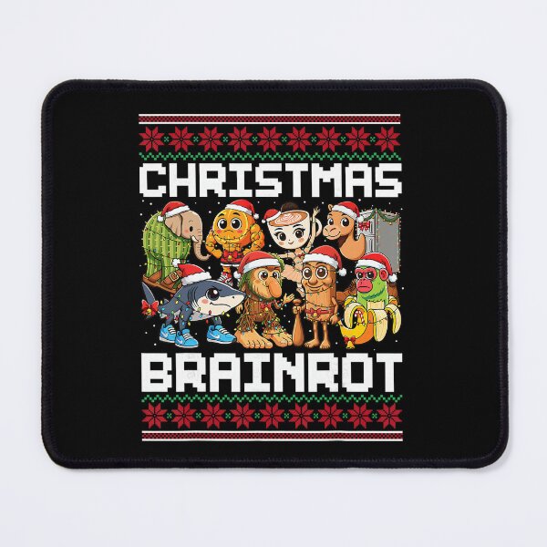 Item preview, Italian Brainrot Christmas Character Collage Design designed and sold by sheelaghgiombe.