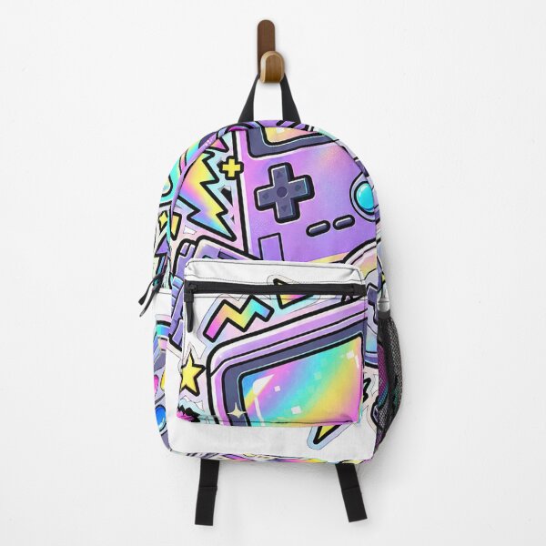 Item preview, Pixel Play Arcade - Pastel Rainbow Gaming Collage designed and sold by The198X.