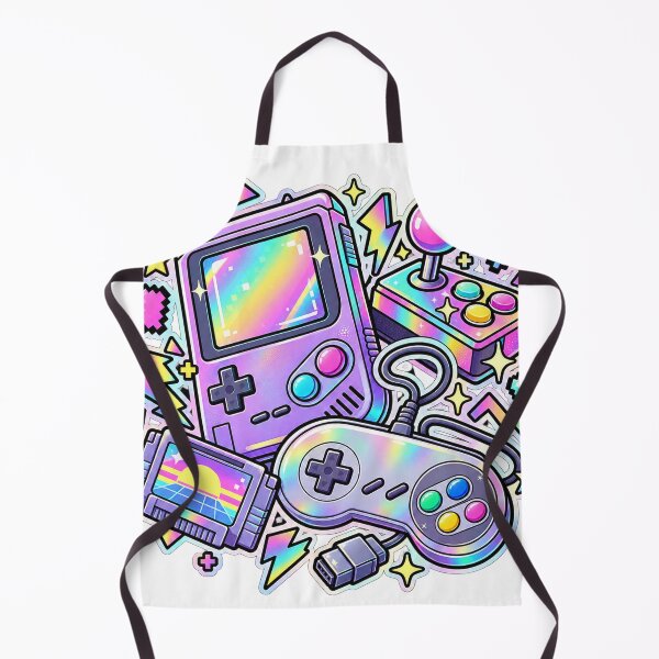 Item preview, Pixel Play Arcade - Pastel Rainbow Gaming Collage designed and sold by The198X.