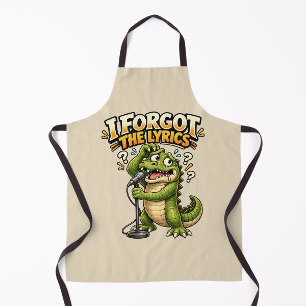 Item preview, I Forgot the Lyrics – Confused Crocodile Singer designed and sold by Safe Haven Pets.