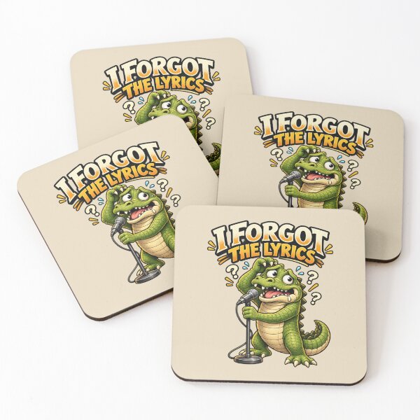 Item preview, I Forgot the Lyrics – Confused Crocodile Singer designed and sold by Safe Haven Pets.