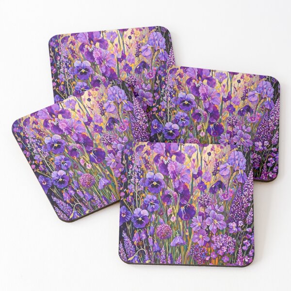 Item preview, Gustav Klimt Flower Garden Vivid Seamless Flowers Vintage Floral Patterns Digital Art Illustration designed and sold by Matt_Smith.