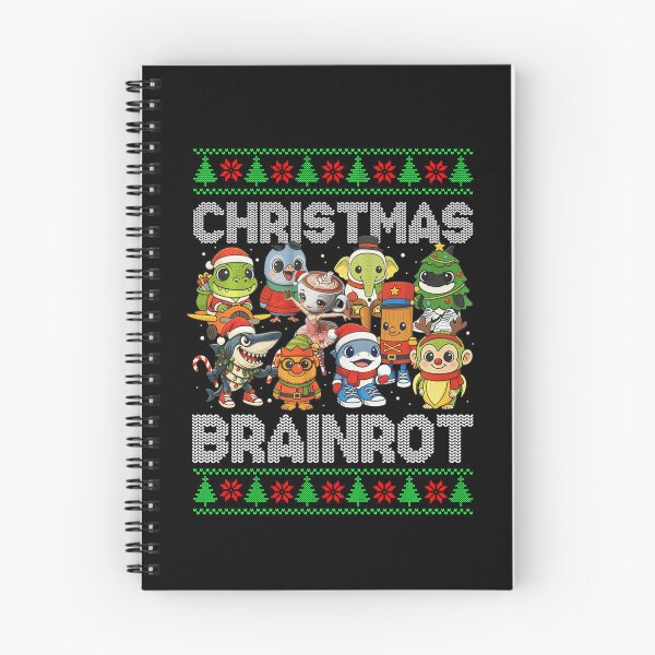 Item preview, Italian Brainrot Christmas Character Collage designed and sold by sheelaghgiombe.