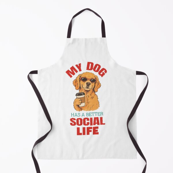 Item preview, Funny Dog Lover Quote | My Dog Has A Better Social Life | Dog Parent & Retro Dog Humor designed and sold by stylishdzign.
