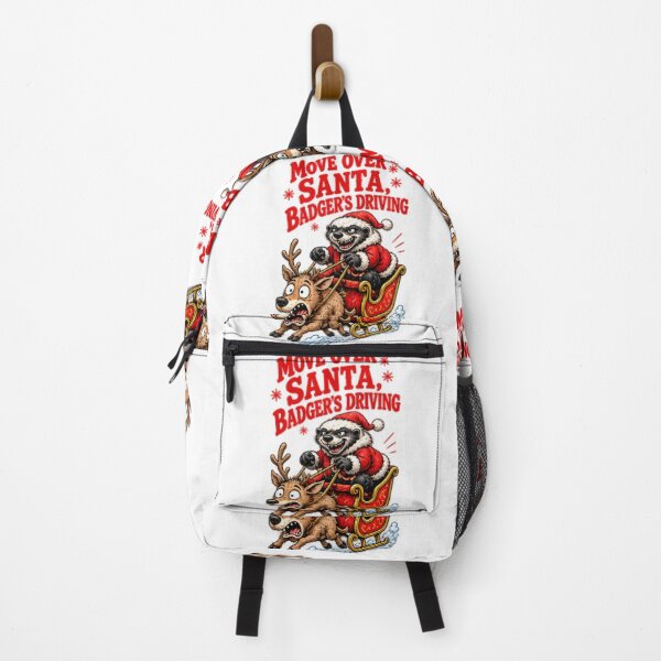 Item preview, Funny Honey Badger Santa Sleigh Christmas designed and sold by paintingnou.