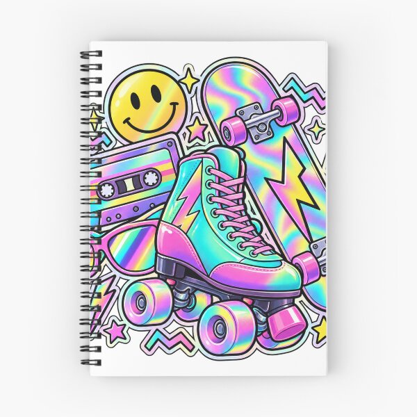 Item preview, Roller Disco Weekend - Neon Skate Sticker Collage	 designed and sold by The198X.