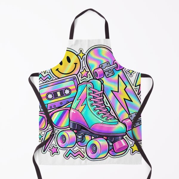 Item preview, Roller Disco Weekend - Neon Skate Sticker Collage	 designed and sold by The198X.