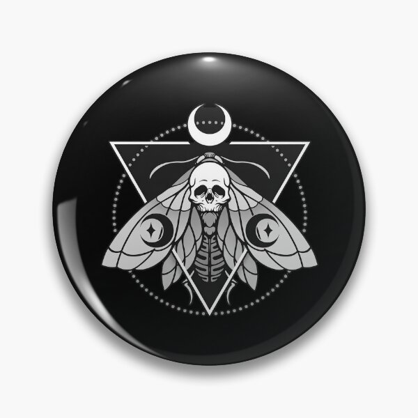 Item preview, Moth Skull Vintage Halloween designed and sold by TShirtsofYou.