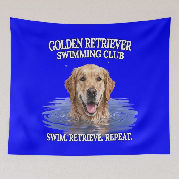 Item preview, GOLDEN RETRIEVER SWIMING CLUB designed and sold by fantasticdesign.