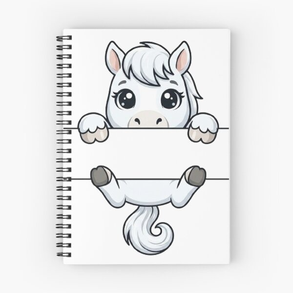 Item preview, Cute White Horse Pony Split Monogram designed and sold by PetalsPaws.