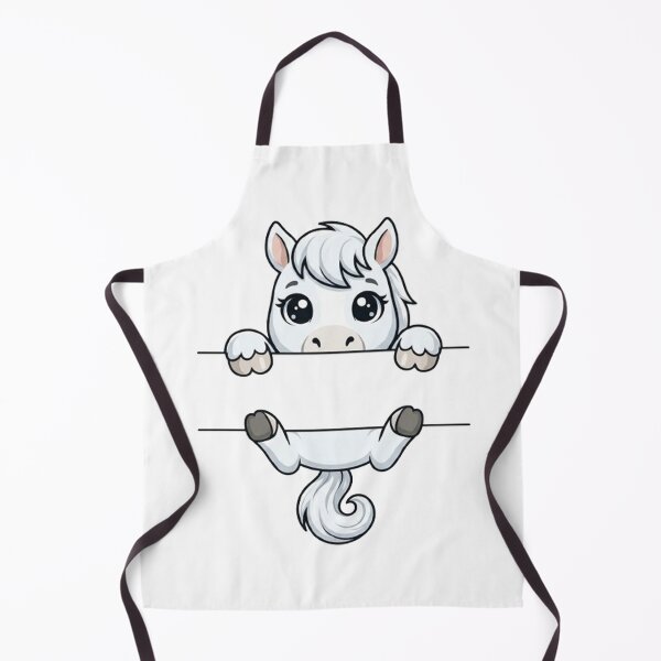Item preview, Cute White Horse Pony Split Monogram designed and sold by PetalsPaws.