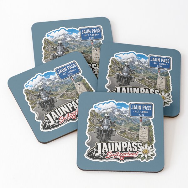 Item preview, Jaun Pass, Jaunpass Switzerland Motorcycle Sticker TShirt 01 designed and sold by OuterShellUK.