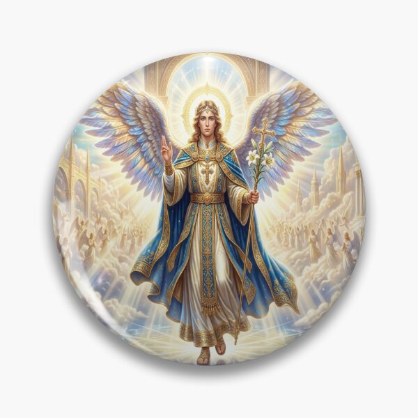 Item preview, The Archangel Gabriel Standing Among Heavenly Realms designed and sold by Solomon-Ent-144.