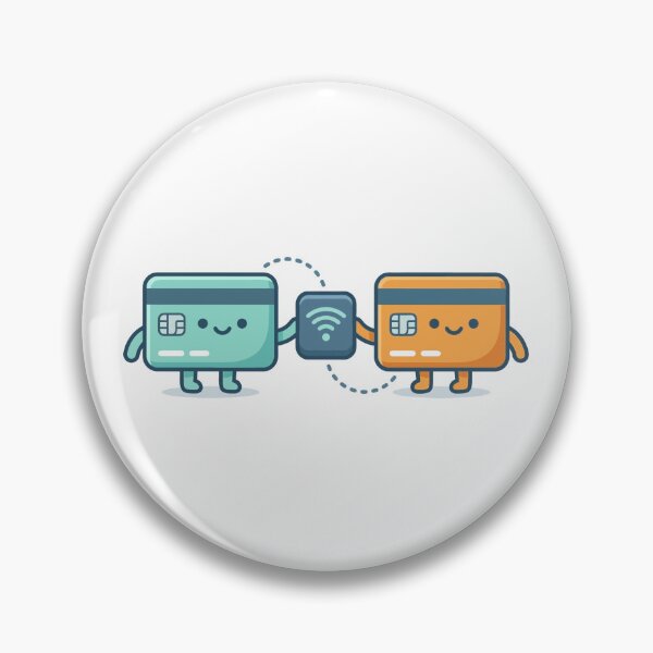 Item preview, Cute Kawaii Contactless Card Tap Payment designed and sold by stickerbundle.