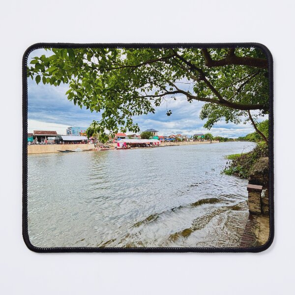 Item preview, Peaceful River Shoreline Under Shaded Tree Canopy designed and sold by lamlamds.