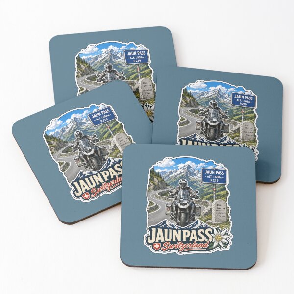 Item preview, Jaun Pass, Jaunpass Switzerland Motorcycle Sticker TShirt 02 designed and sold by OuterShellUK.