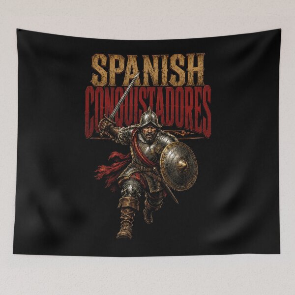 Item preview, Spanish Conquistadores Historical Warrior designed and sold by Retr0Tshirts.