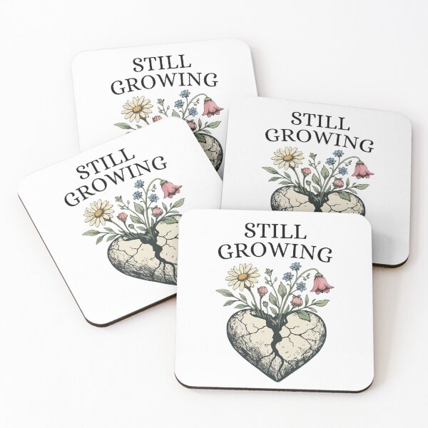 Item preview, Still Growing Quote | Healing & Growth Botanical | Beauty In Brokenness & Resilience designed and sold by stylishdzign.
