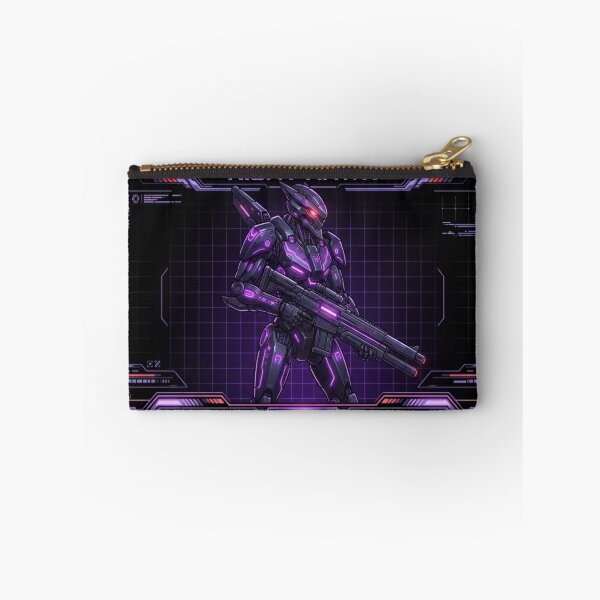 Item preview, Night Hawk Cyber Infiltrator - Purple Mecha TCG Playmat designed and sold by FABIOLART.